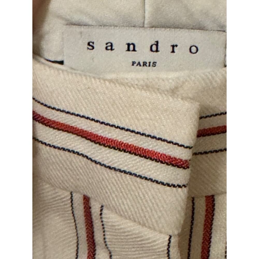 Sandro Paris Ringo Cropped Striped Pants 38 - Picture 5 of 9